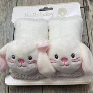 Lot of 36 Kelly Baby 2 Pack Baby Seat Belt Strap Covers Sleeve Bunny Design 5"